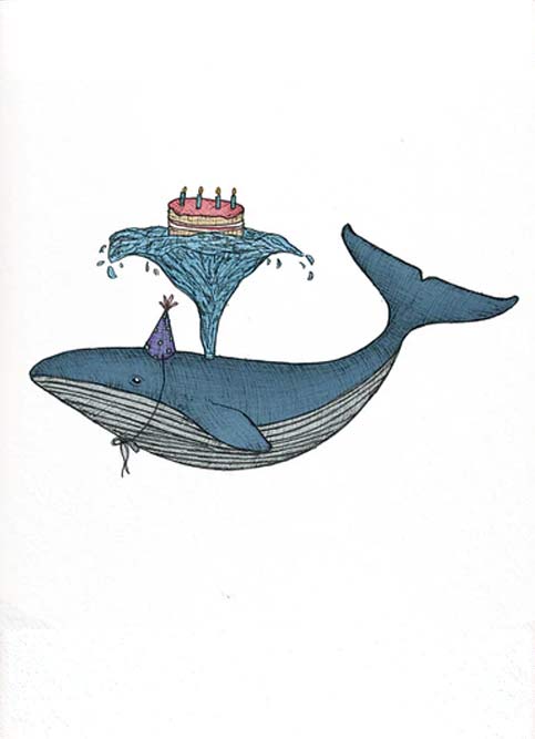 Nonsense Maker Card - Birthday Whale